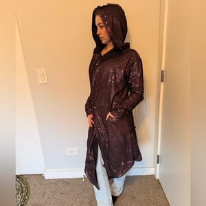 ADNOW Apparel sequins jacket purple BURNINGMAN